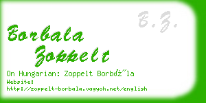 borbala zoppelt business card